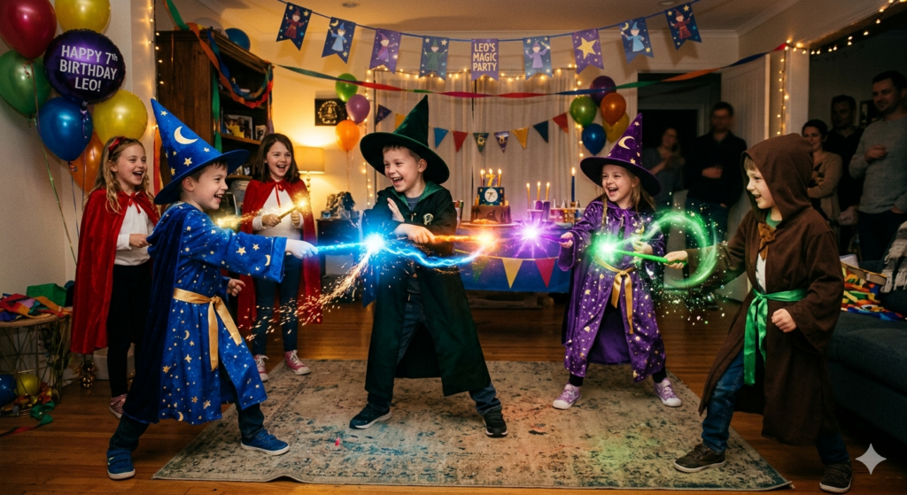 Wizard Tag birthday party rental entertainment in Austin Texas