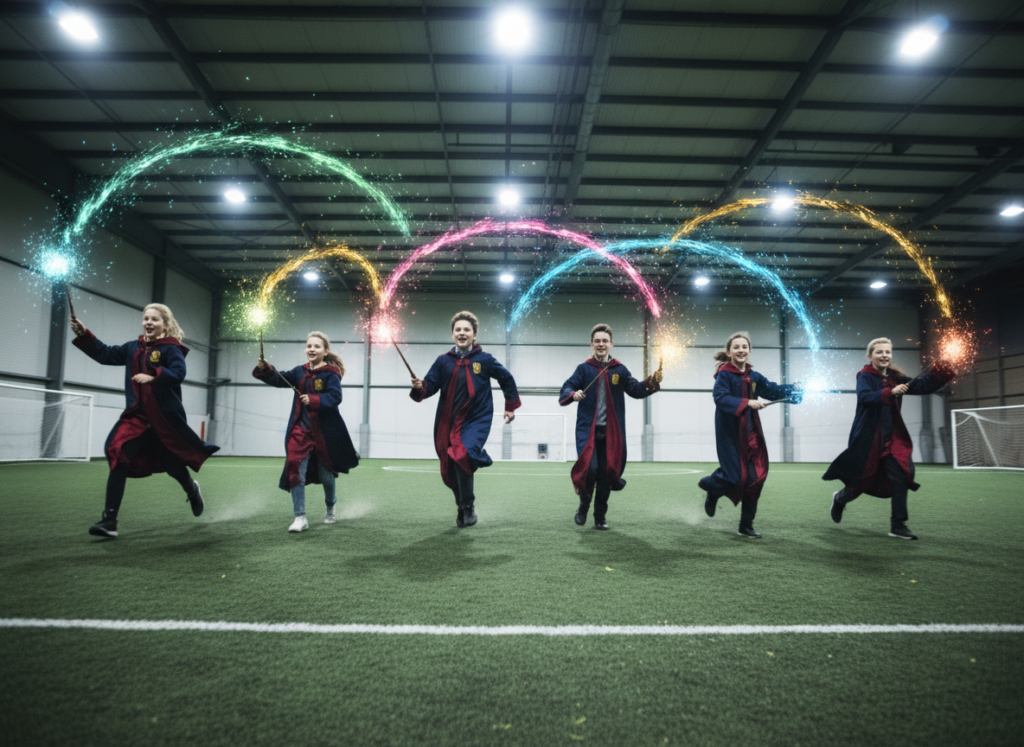 Wizard tag league play in Austin Texas. Laser tag with magic wands